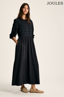 Marineblau - Joules Gia Kleid aus Materialmix (550714) | 99 €