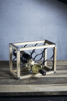 Industrial Kitchen Brown Wine Rack (550803) | R647