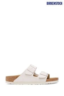 Birkenstock Arizona Suede Antique White Sandals (550994) | kr1 920