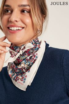 Joules Elsie Pink Square Lightweight Neck Scarf (551166) | €20