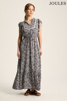 Women s Joules Tiered Smock Casual Ditsy Short Sleeve Dresses Next Luxembourg