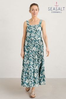 Seasalt Cornwall Teal Blue Tall Deep Water Dress (551518) | 217 zł