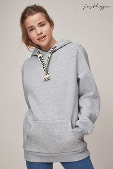 Grau - Hype Damen Kapuzensweatshirt mit Kordelzug (552013) | 62 €