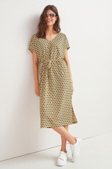 Yellow V-Neck Kimono Dress (552261) | 19 €
