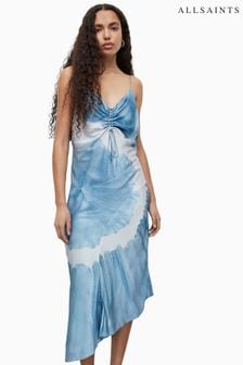 AllSaints Blue Alexia Mariana Dress (552340) | SGD 346