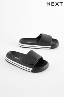 黑色 - 條紋運動拖鞋 (552720) | NT$440 - NT$580