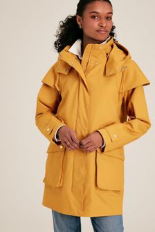 Joules Edinburgh Yellow Premium Waterproof Hooded Raincoat (552803) | SGD 288