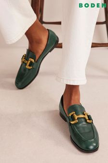 Boden Green Iris Snaffle Loafers (552815) | SGD 203