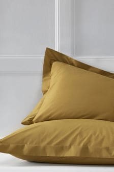 Set of 2 Mustard Yellow Cotton Rich Pillowcases (553303) | €8 - €10