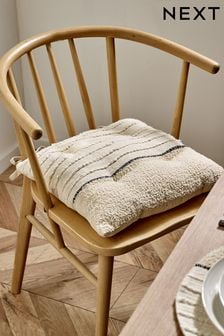 Cream Boucle Seat Cushion (553529) | $31