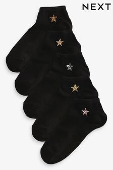 Animal Star Motif Trainer Socks Five Pack (553535) | €11.50