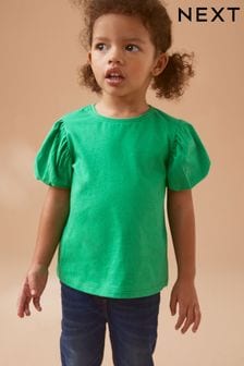 Grün - Puff-T-Shirt mit kurzen Ärmeln (3 Monate bis 7 Jahre) (553540) | 9 € - 11 €