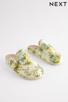 Green Footbed Mule Slippers (553705) | HK$212