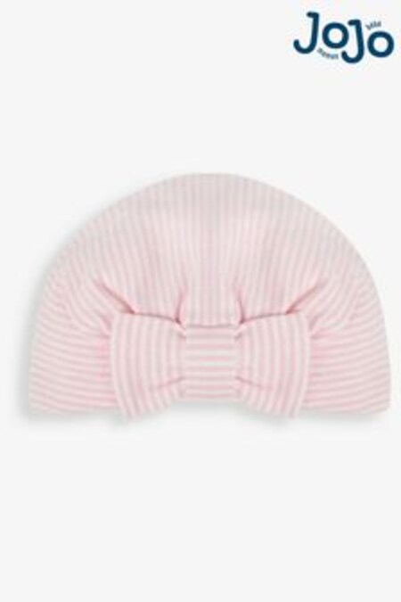 JoJo Maman Bébé Pink Stripe Baby Turban (553755) | 7 €