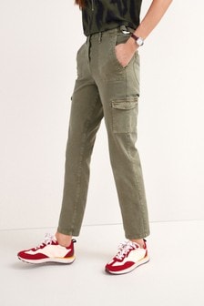 Khaki Straight D- Ring Trousers (553967) | €22