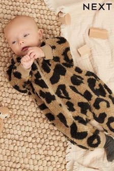 Brown Cosy Fleece Sleepsuit (554471) | €11 - €14