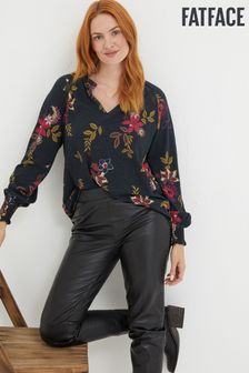 FatFace Black Florence Dotted Floral Top (554947) | €35