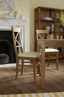 Laura Ashley Set of 2 Honey Gold Balmoral Dining Chairs (555063) | €473
