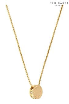 Ted Baker Gold Tone Women Sebille: Crystal Pendant Necklace (555273) | HK$360