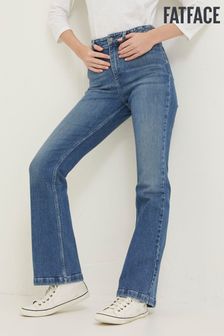 FatFace Blue Fly Flare Plait Detail Jeans (555278) | $102