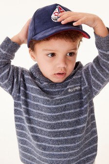 Knitted Oversized Stripe Hoodie (3mths-7yrs)