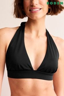 Boden Black Merano Deep V-Neck Bikini Top (556764) | €59