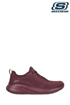 Skechers Purple Bobs Squad Chaos Face Off Womens Trainers (557810) | €39