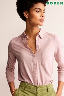 Boden Pink Amelia Jersey Shirt (558035) | AED266