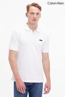 Calvin Klein White Slim Stretch Pique Polo Shirt (558050) | kr909