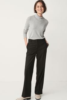 Navy Tailored Wide Leg Trousers (558221) | €8