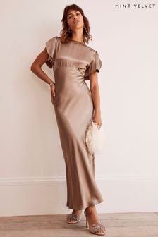 Атласное платье миди Mint Velvet (558488) | €87