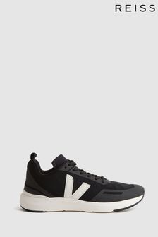 Reiss Cream/Black Impala Veja Lightweight Trainers (558644) | 797 SAR