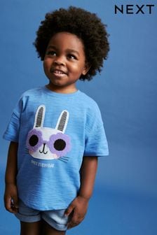 藍色小兔子 - 短袖 T 恤 (3個月至7歲) (558690) | NT$270 - NT$360