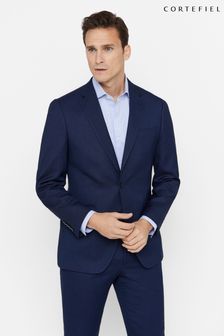 Cortefiel Series XXI Birdseye Blue Suit: Blazer (559422) | $216