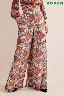 Boden Pink Printed Palazzo Trousers (559493) | 115 €