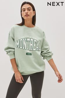 Sage Green Montreal Graphic Sweatshirt (559506) | 52 €