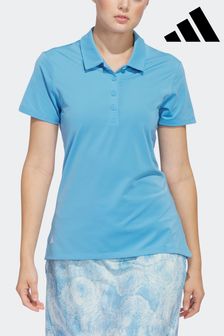 adidas Golf Bright Blue Performance Ultimate365 Solid Short Sleeve Polo Shirt (559526) | SGD 68