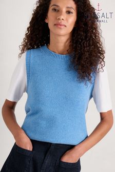 Seasalt Cornwall Blue East View Knitted Vest (560965) | SGD 108