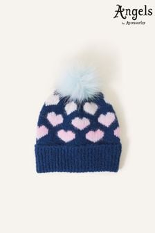 Angels by Accessorize Blue Heart Beanie Hat (561143) | 18 €