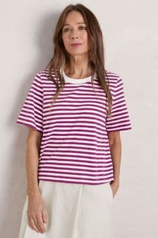 Seasalt Cornwall Pink Copseland T-Shirt (561489) | SGD 54