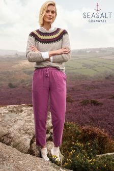Seasalt Cornwall Purple Dayby Cord Trousers (561716) | €102
