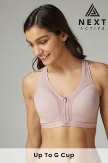Pink Next Active Sports High Impact Zip Front Bra (562743) | SGD 42