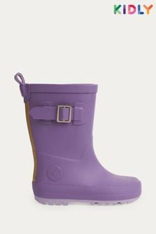 Пурпурный - Kidly сапоги-дождевик с отделкой под вязку (562806) | €29