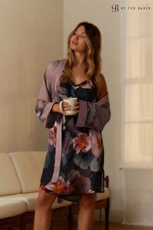 B By Ted Baker Charcoal Floral Long Sleeve Robe (562824) | €54