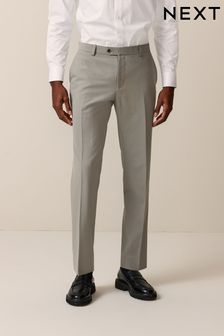 Cementno siv - Oprijet kroj - Raztegljiva moška obleka Motionflex: hlače (562922) | €37