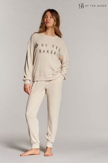 Crème - Pyjama B By Ted Baker Waffle Crew Pull Jogger (563264) | 79€
