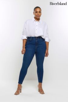 River Island Curve Figurformende Skinny-Jeans mit hohem Bund (563620) | 75 €