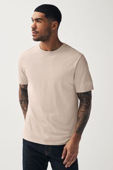 Neutral Light Regular Fit Essential Crew Neck T-Shirt (564190) | 283 UAH