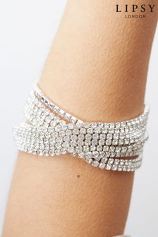 Lipsy Jewellery Silver Tone Multi Strand Chunky Twisted Layered Bracelet (564652) | €11