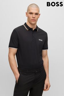 BOSS Black/White Detailing Paddy Pro Contrast Detailing Tipped Polo Shirt (564653) | €126
